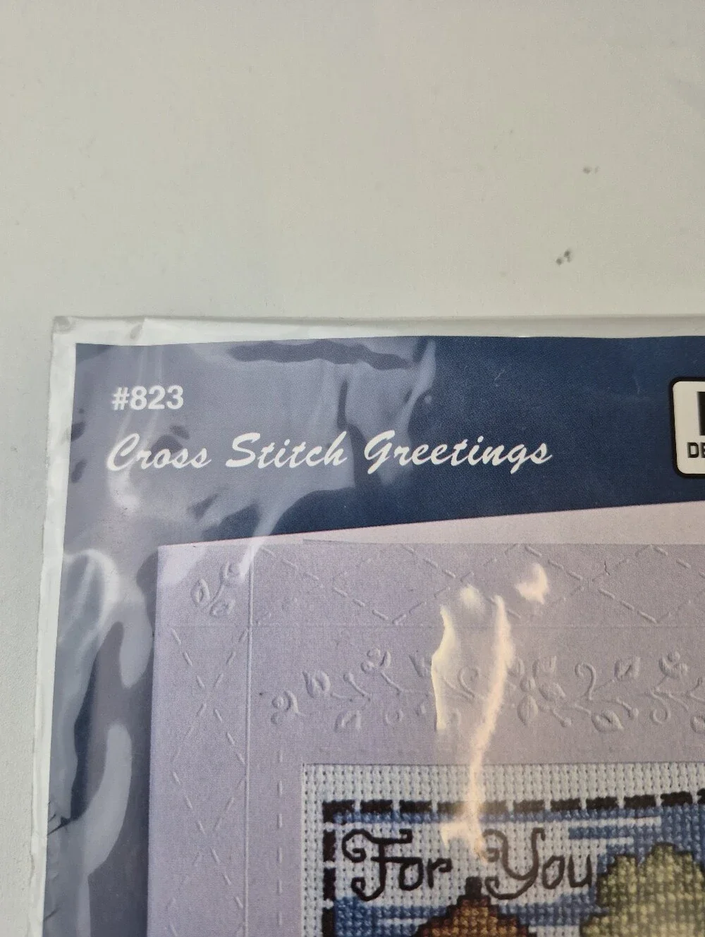 Design Works Crafts #823 Cross Stitch Greetings “For You” Card Kit New